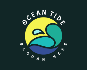 Ocean Splash Resort logo design