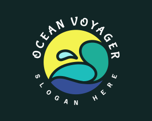 Ocean Splash Resort logo design