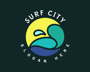 Ocean Splash Resort logo design