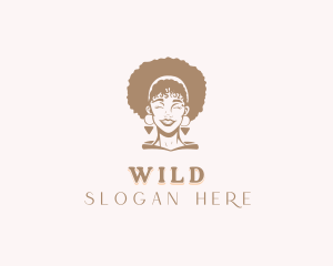 Hair Styling Salon Woman Logo