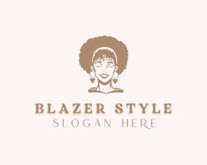 Hair Styling Salon Woman logo design