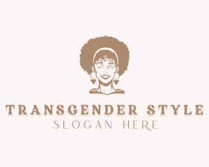 Hair Styling Salon Woman logo design