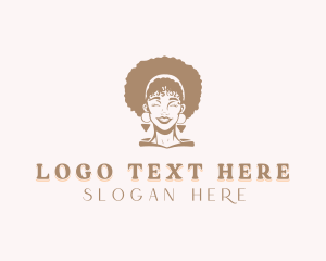 Hair Styling Salon Woman Logo