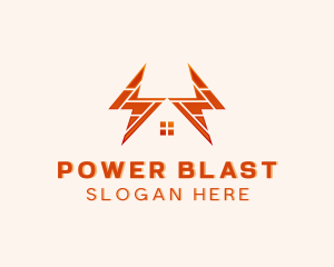 Lightning Bolt Power logo design