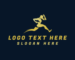 Running - Human Sprint Traning logo design