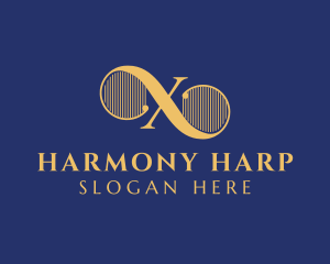 Harp - Harp Strings Lyre Music logo design