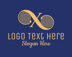 Harp - Harp Strings Letter X logo design