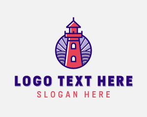 Coastal - Coastal Lighthouse Beacon logo design