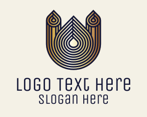 Luxe - Gold Muslim Mosque logo design