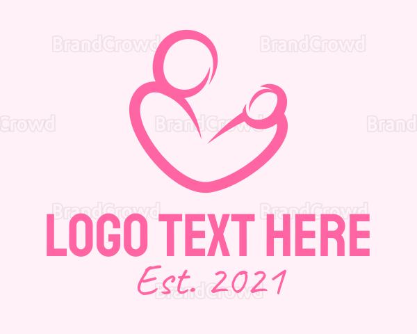 Woman Maternity Pediatrician Logo