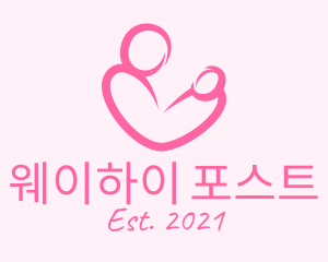 Woman Maternity Pediatrician  logo design