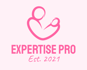 Woman Maternity Pediatrician  logo design