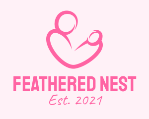 Woman Maternity Pediatrician  logo design