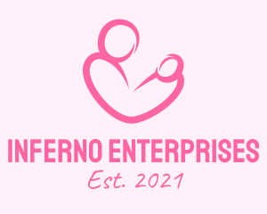 Woman Maternity Pediatrician  logo design