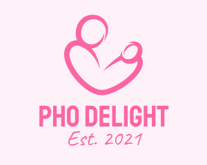 Woman Maternity Pediatrician  logo design