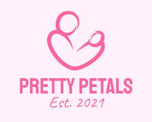 Woman Maternity Pediatrician  logo design