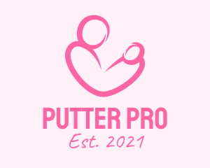 Woman Maternity Pediatrician  logo design