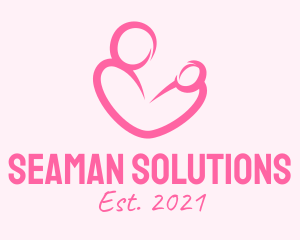 Woman Maternity Pediatrician  logo design