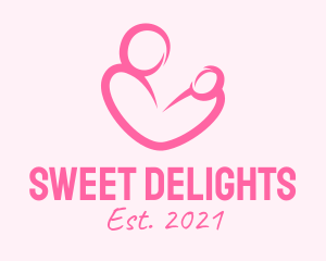 Woman Maternity Pediatrician  logo design