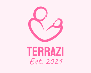 Woman Maternity Pediatrician  logo design