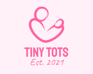 Babysitter - Woman Maternity Pediatrician logo design