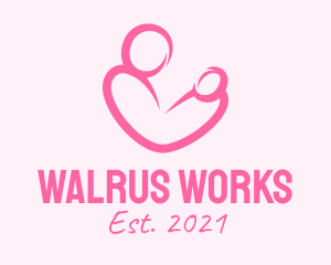 Woman Maternity Pediatrician  logo design