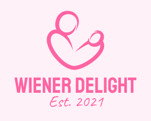 Woman Maternity Pediatrician  logo design