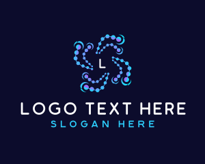 Dots - Digital Tech Software logo design