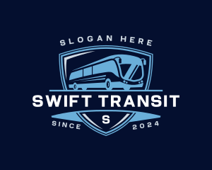 Transit - Shuttle Bus Transportation logo design