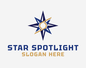 Marine Compass Star logo design