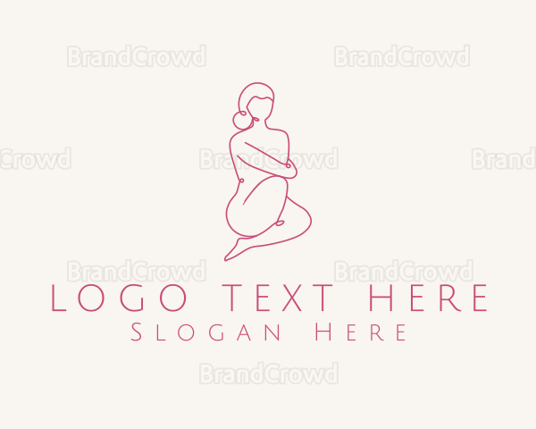 Pink Feminine Woman Logo