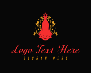 Stylist - Luxury Gown Dress logo design