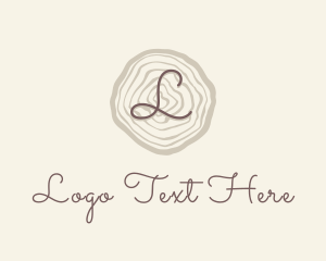 Wood - Nature Business Letter logo design