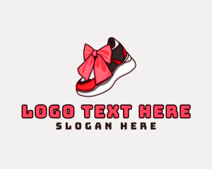 Athlete-shoes - Sneaker Gift Ribbon logo design