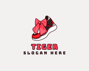 Athlete-shoes - Sneaker Gift Ribbon logo design