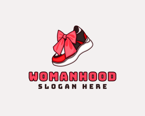 Women Apparel - Sneaker Gift Ribbon logo design