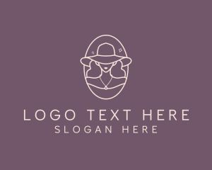 Glam - Woman Beauty Hat logo design