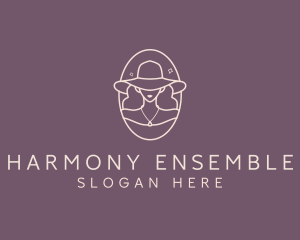 Ensemble - Woman Beauty Hat logo design