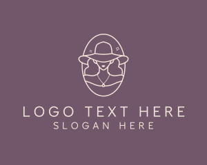 Woman - Woman Couture Hat logo design