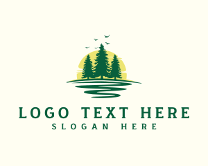 Eco - Forest Tree Park logo design