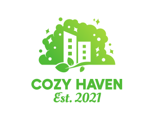 Eco Sustainable Building logo design