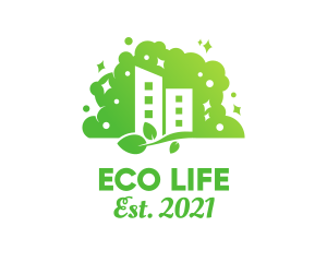Eco Sustainable Building logo design