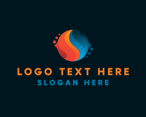 Energy - Thermal HVAC Energy logo design