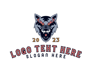 Canine - Gaming Wolf Canine logo design