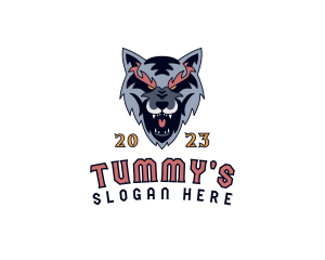 Gaming Wolf Canine Logo