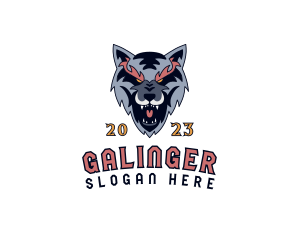 Animal - Gaming Wolf Canine logo design