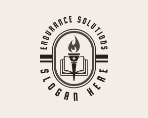 Learning Torch Academy Training logo design