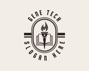 Learning Torch Academy Training logo design