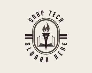 Learning Torch Academy Training logo design