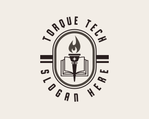 Learning Torch Academy Training logo design